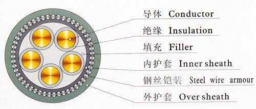 鎧裝電纜結(jié)構圖